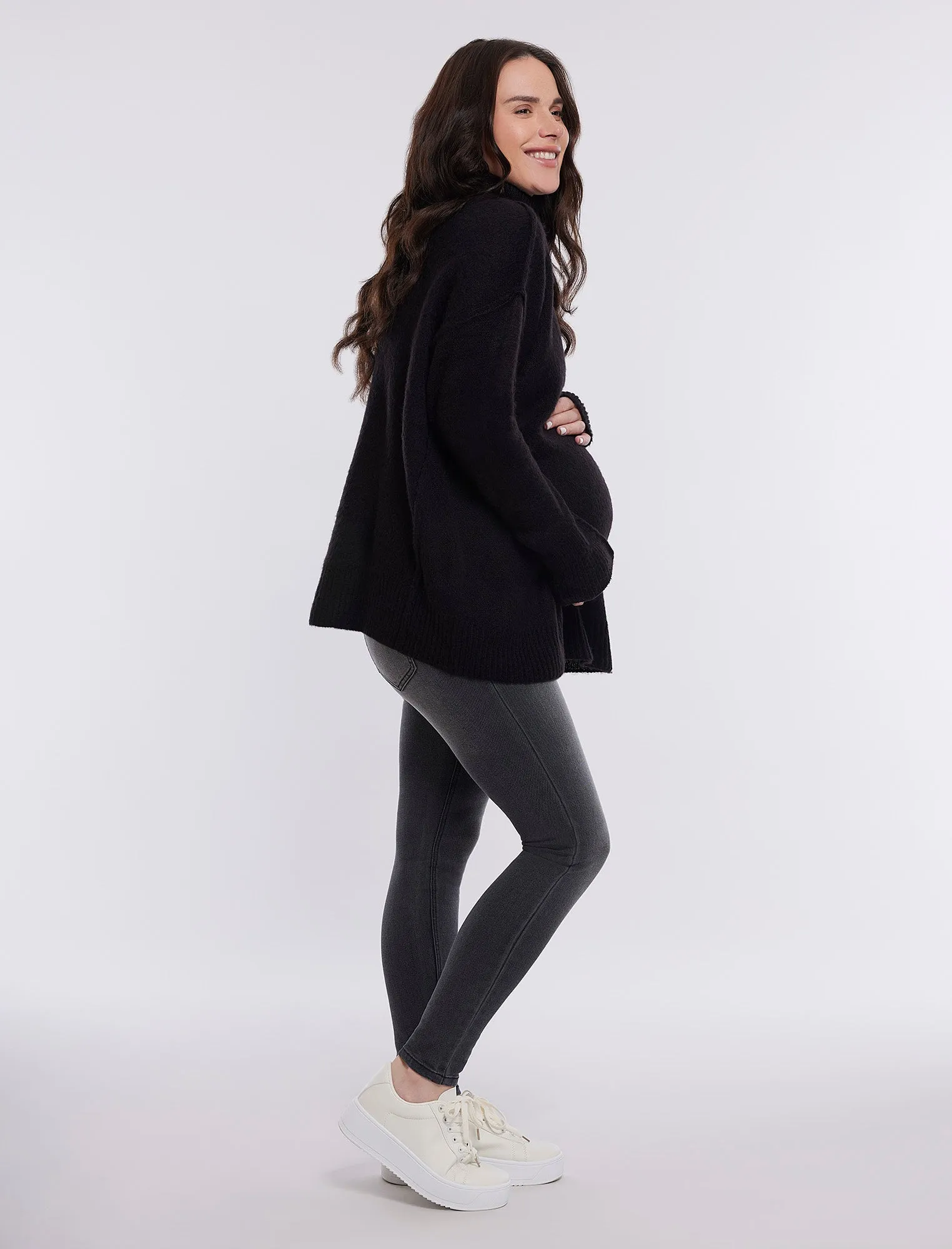 Long Sleeve Mock Neck Sweater sold by Motherhood Maternity product image thumbnail 3