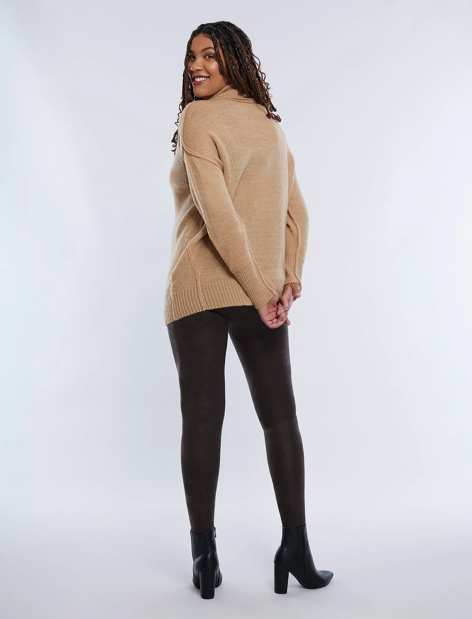 Long Sleeve Mock Neck Sweater sold by Motherhood Maternity product image thumbnail 2