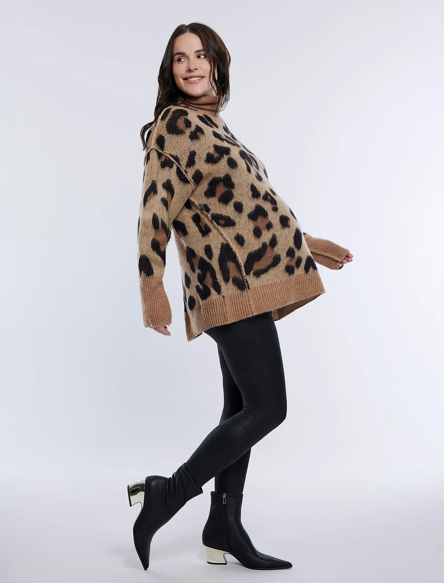 Long Sleeve Mock Neck Sweater sold by Motherhood Maternity product image thumbnail 3