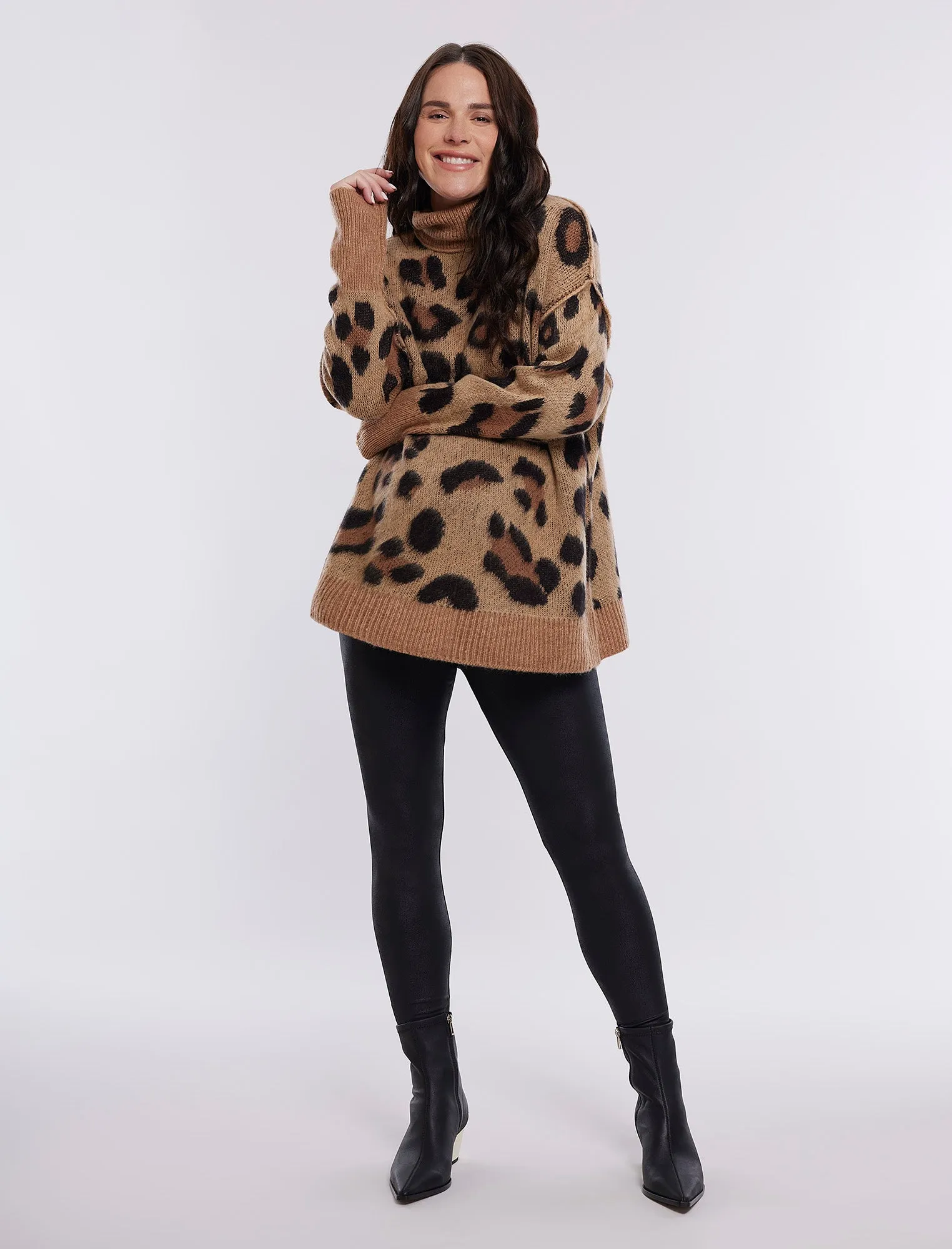 Long Sleeve Mock Neck Sweater sold by Motherhood Maternity