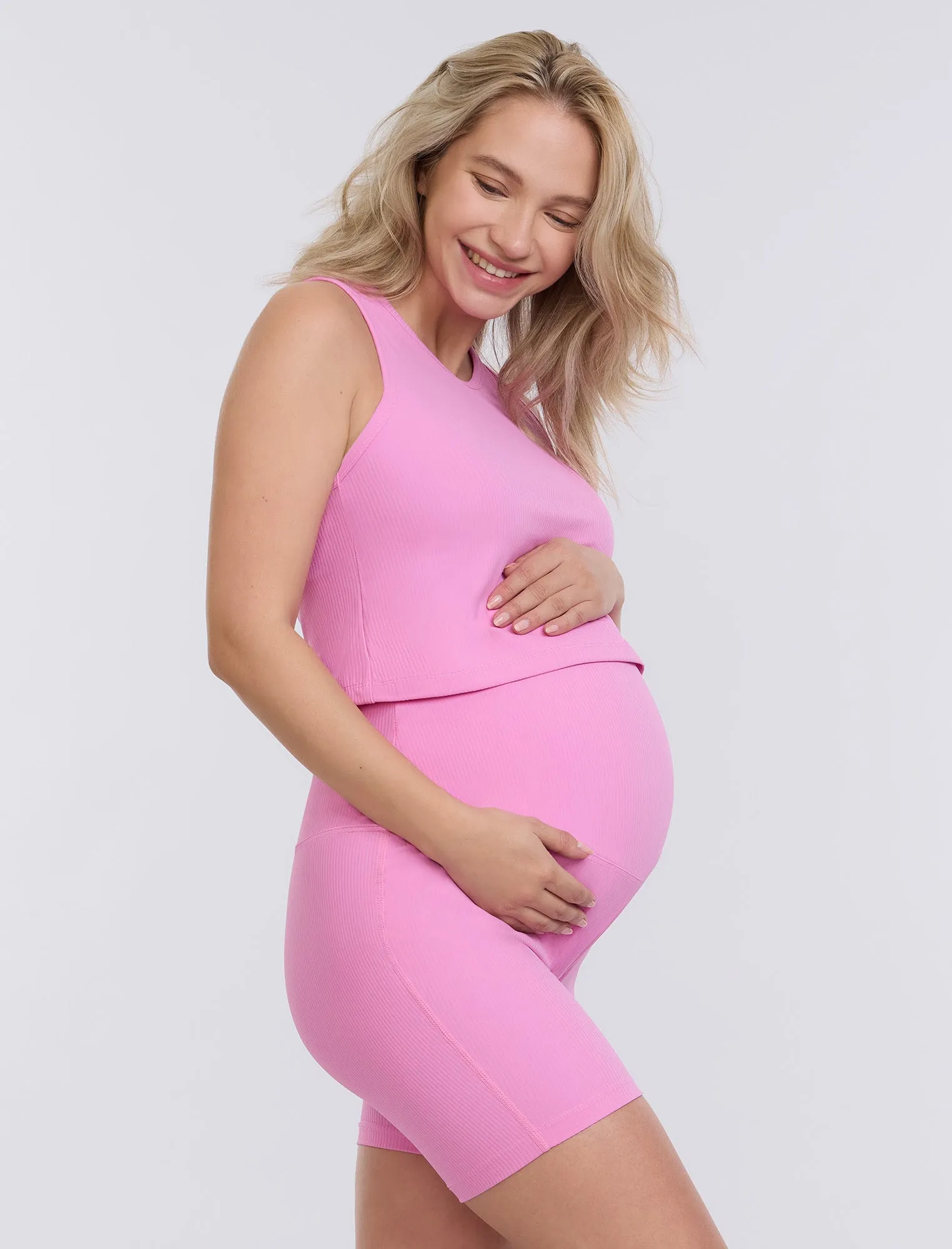 Ribbed Biker Short sold by Motherhood Maternity product image thumbnail 4