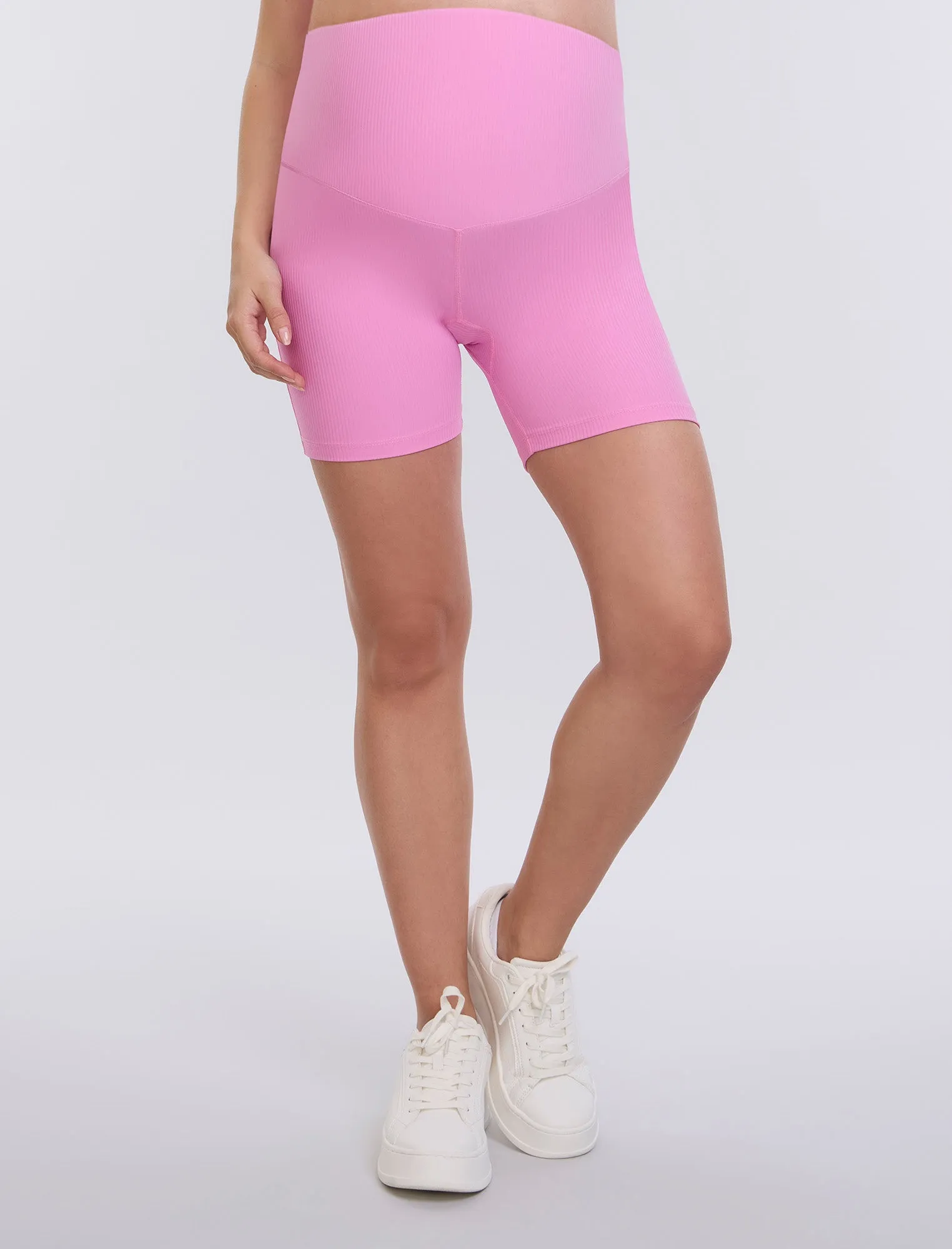 Ribbed Biker Short sold by Motherhood Maternity
