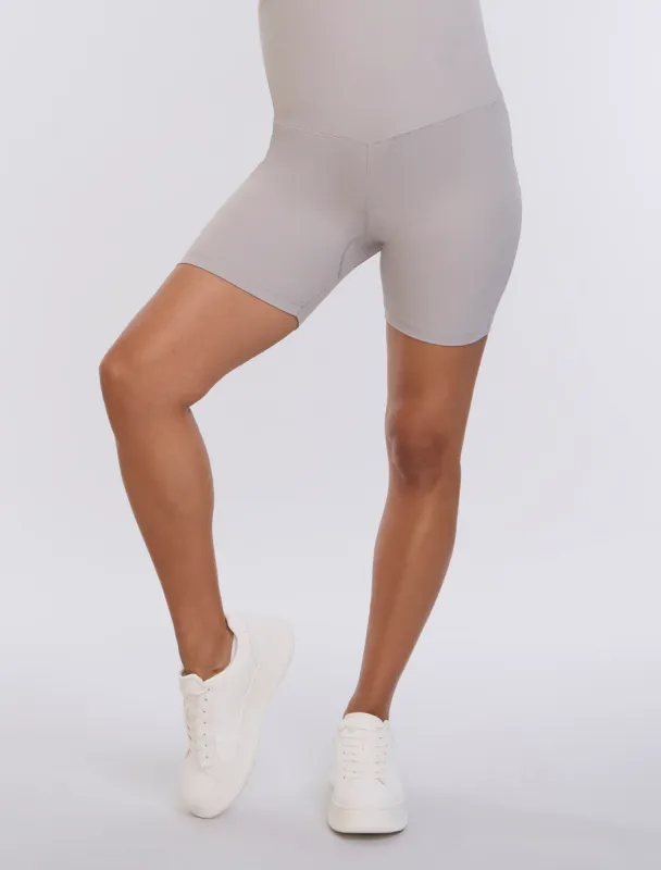 Ribbed Biker Short sold by Motherhood Maternity