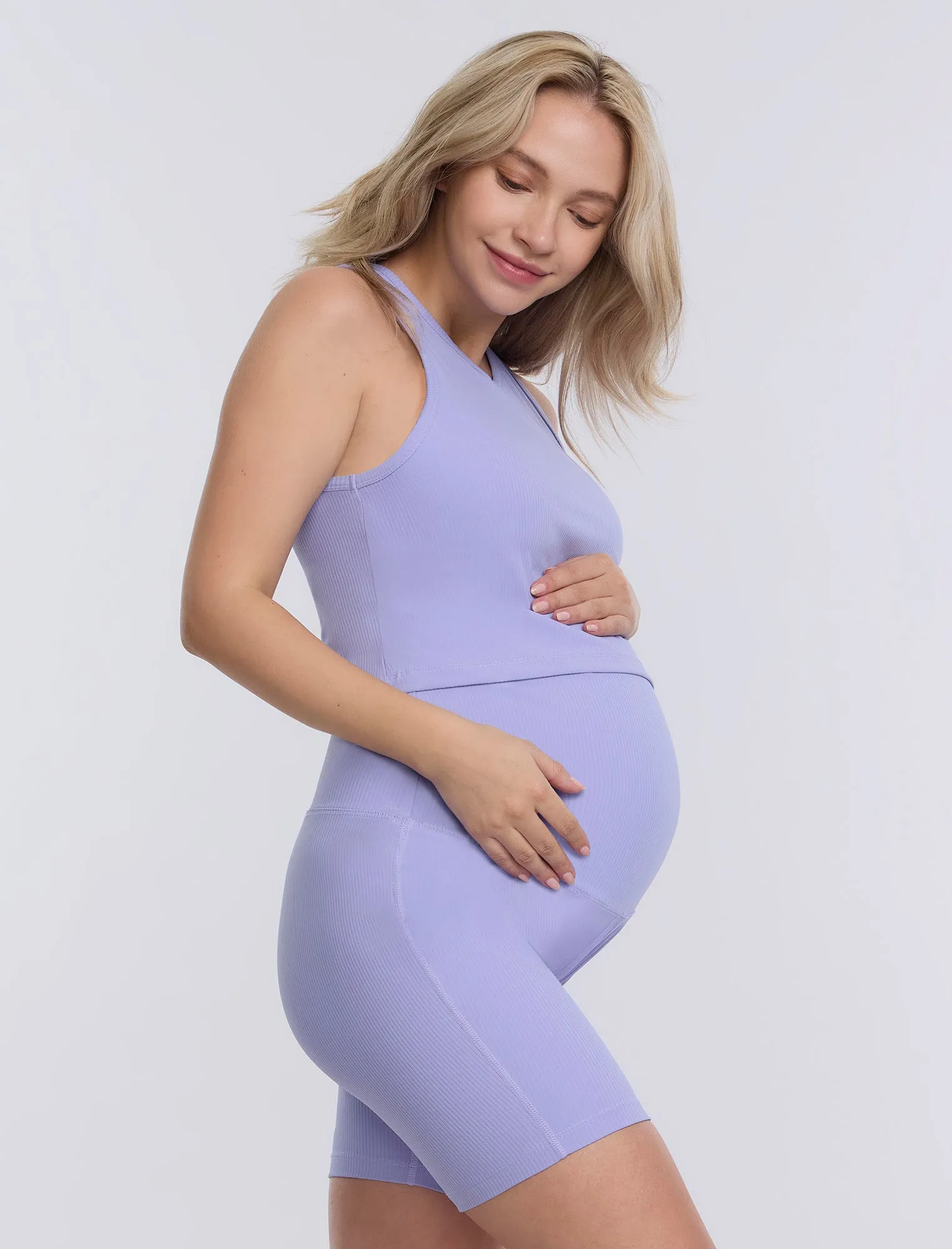 Ribbed Biker Short sold by Motherhood Maternity product image thumbnail 4