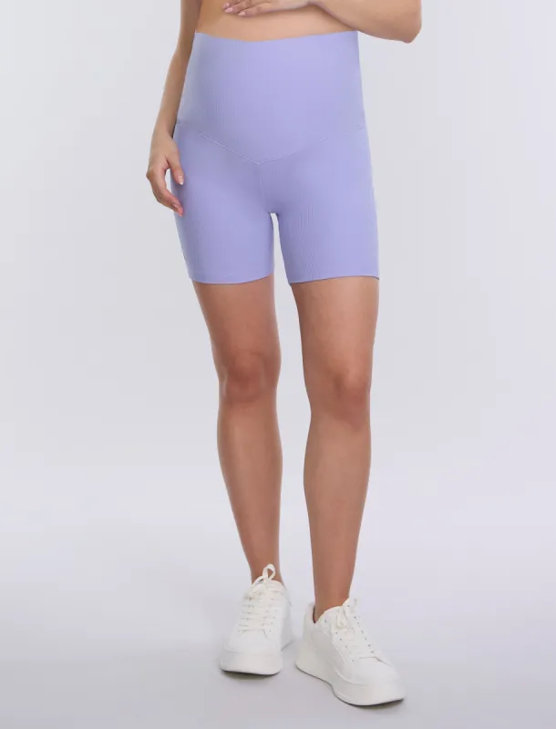 Ribbed Biker Short sold by Motherhood Maternity