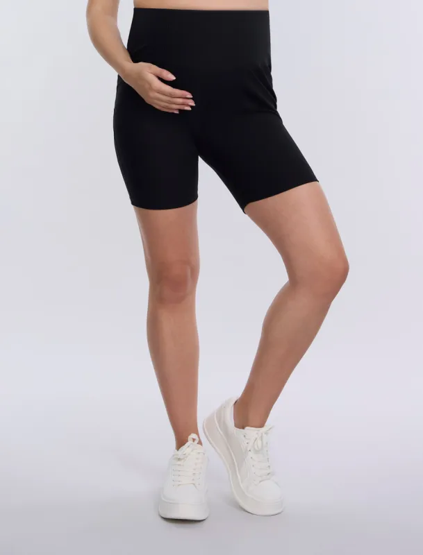 Ribbed Biker Short sold by Motherhood Maternity