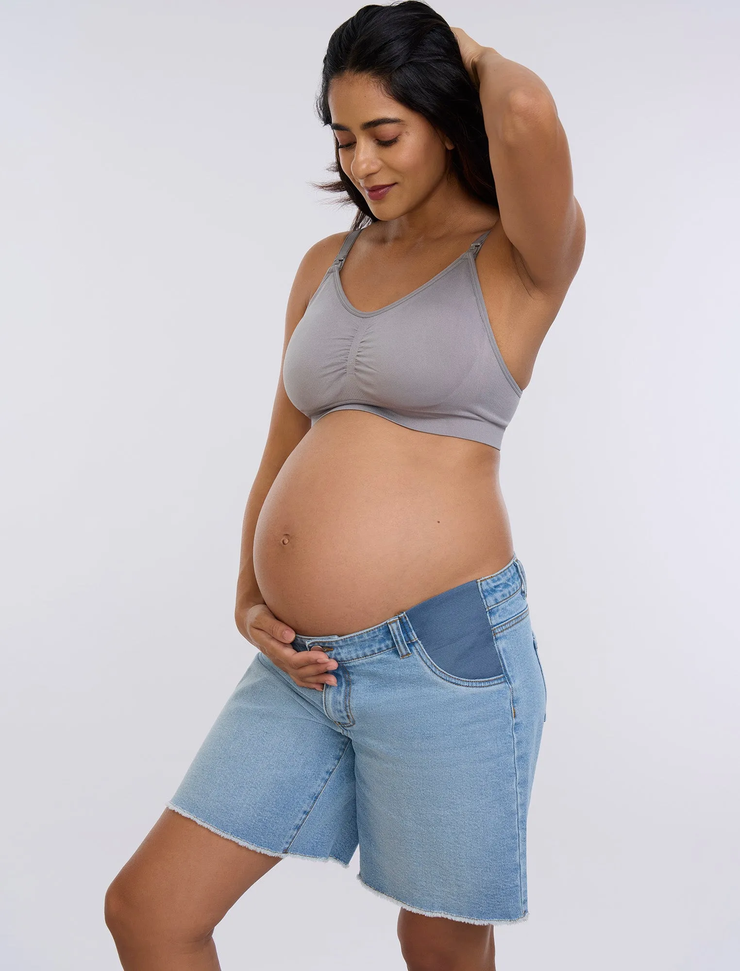 Mid Length Cut Off Short sold by Motherhood Maternity product image thumbnail 4