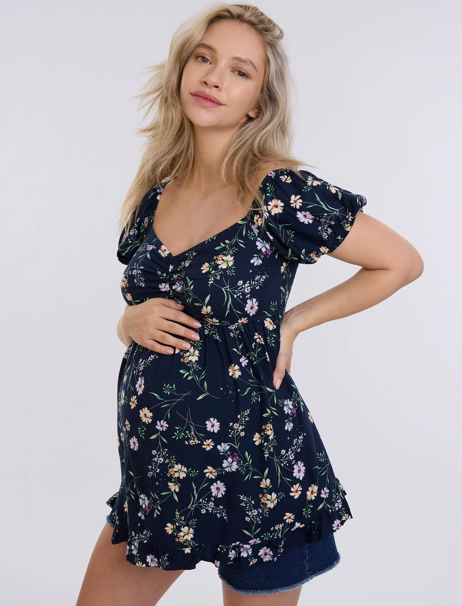 Off The Shoulder Ruched Top sold by Motherhood Maternity product image thumbnail 4