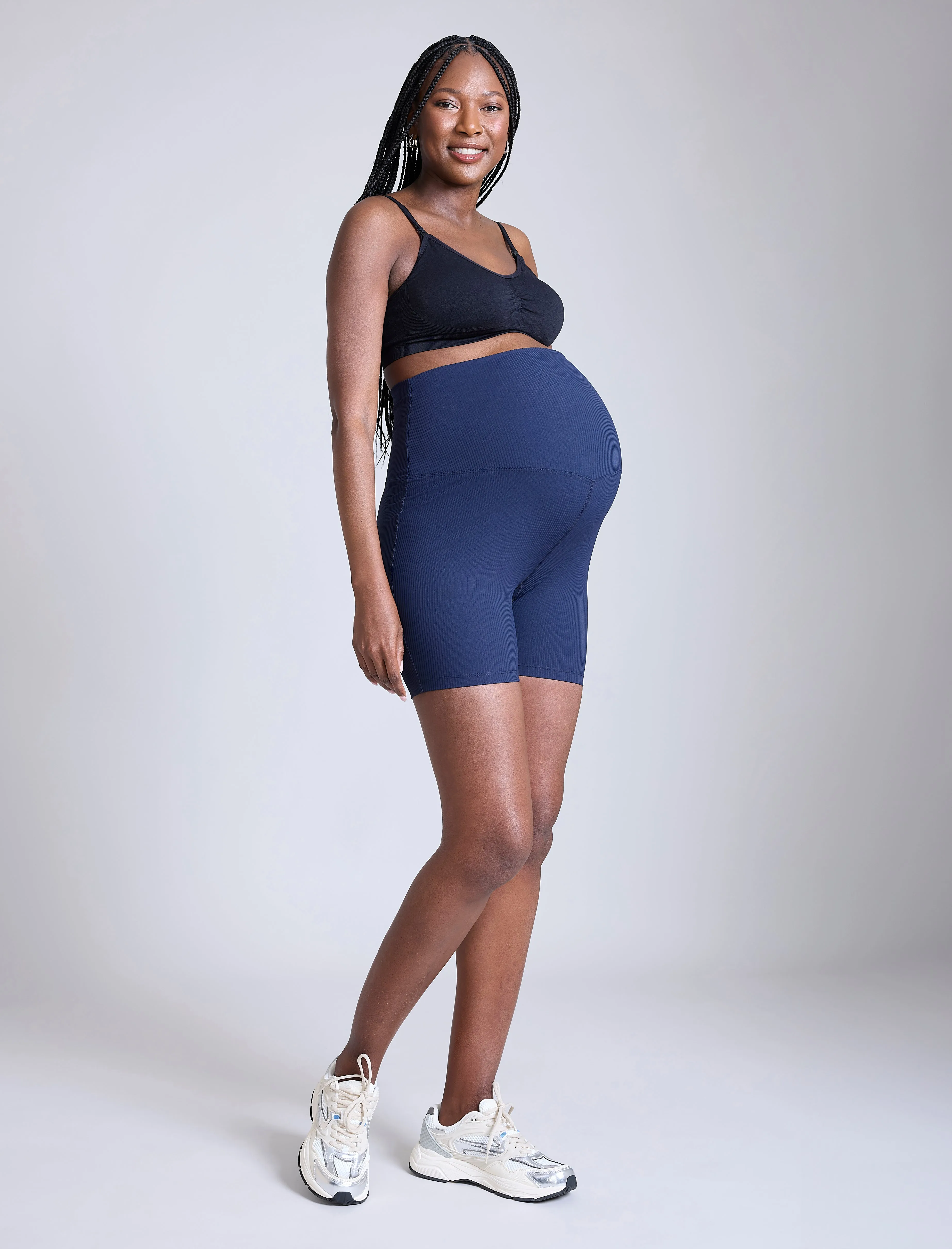 Ribbed Biker Short sold by Motherhood Maternity product image thumbnail 3