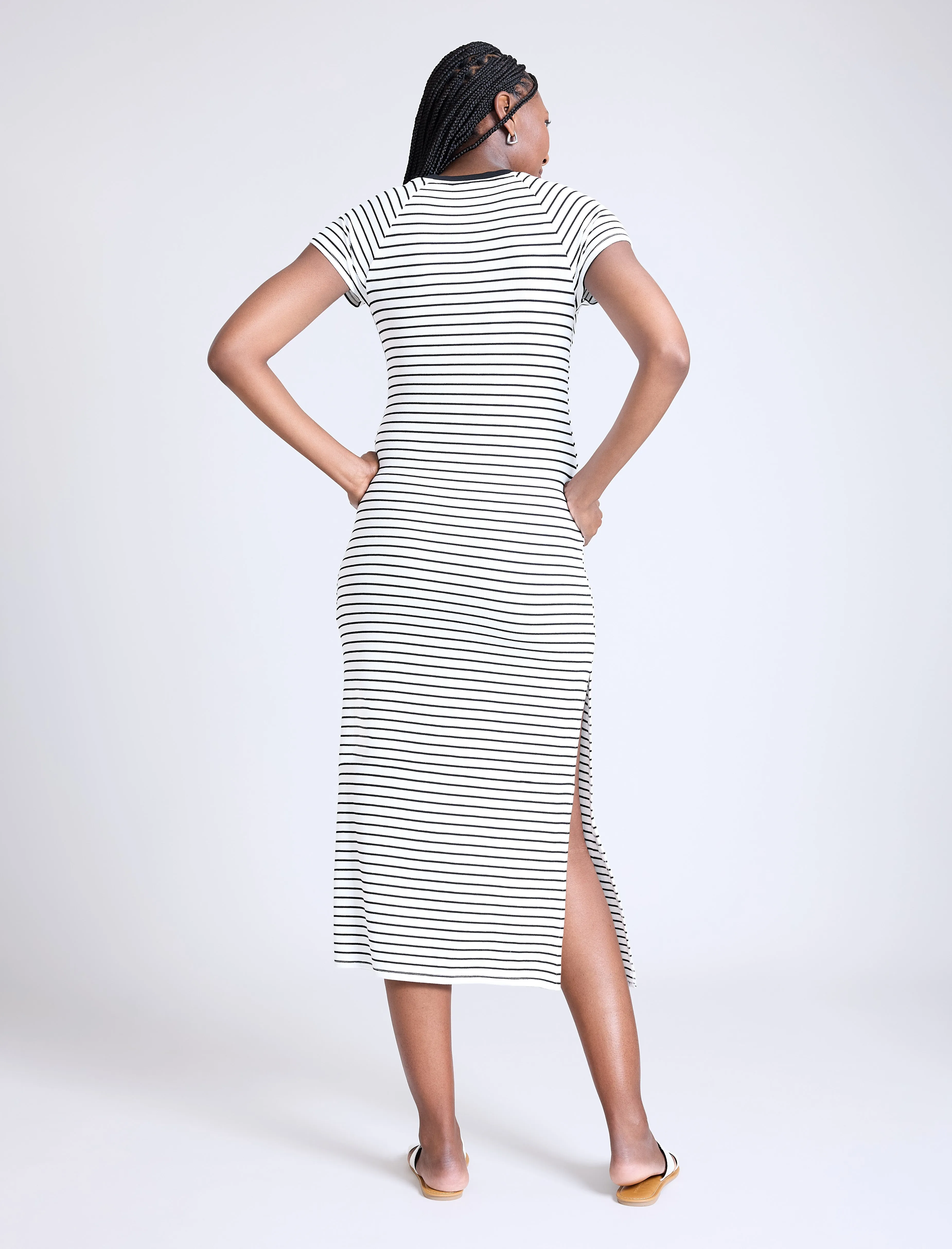 Ribbed Raglan Midi Dress sold by Motherhood Maternity product image thumbnail 2