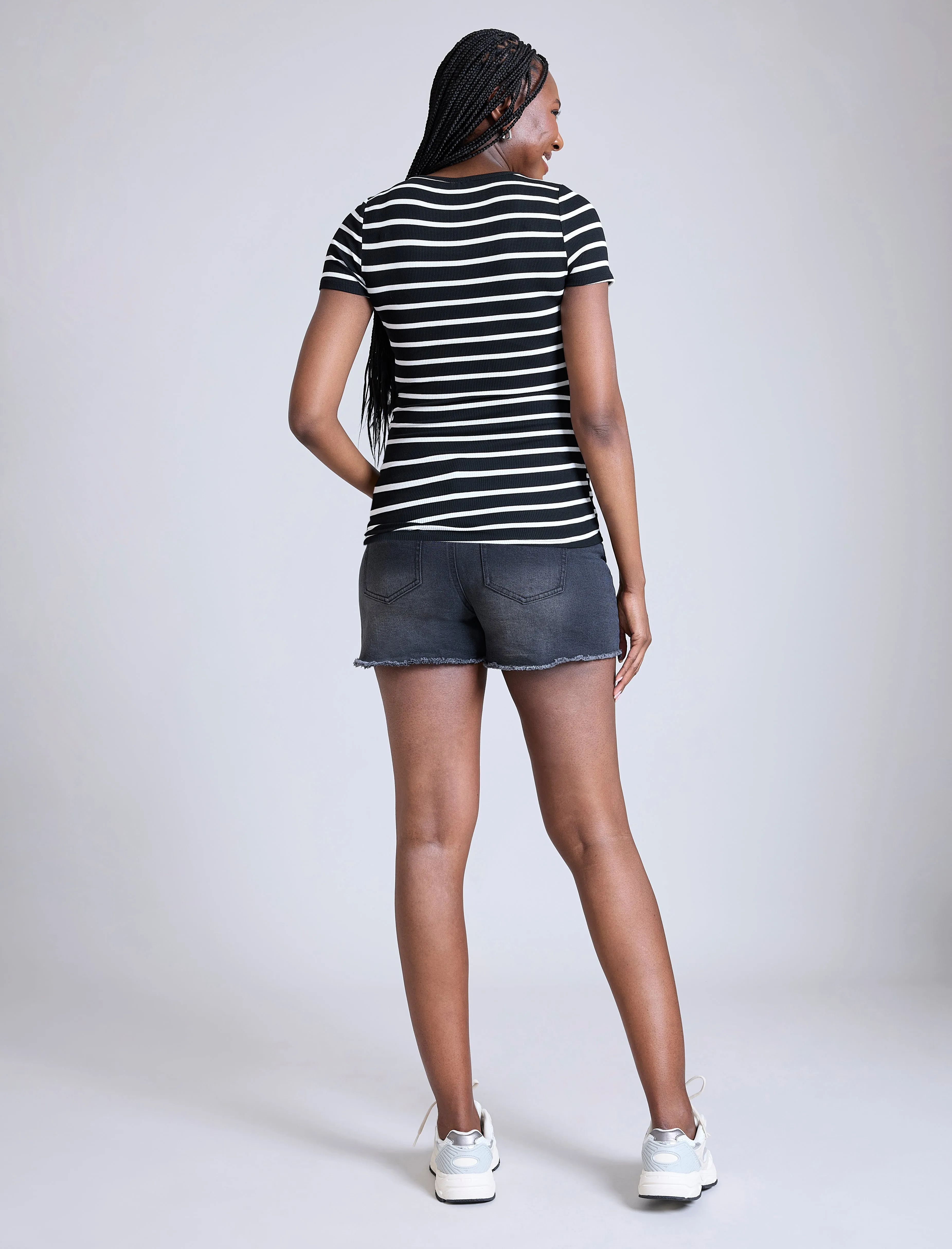 Square Neck Short Sleeve Top sold by Motherhood Maternity product image thumbnail 2