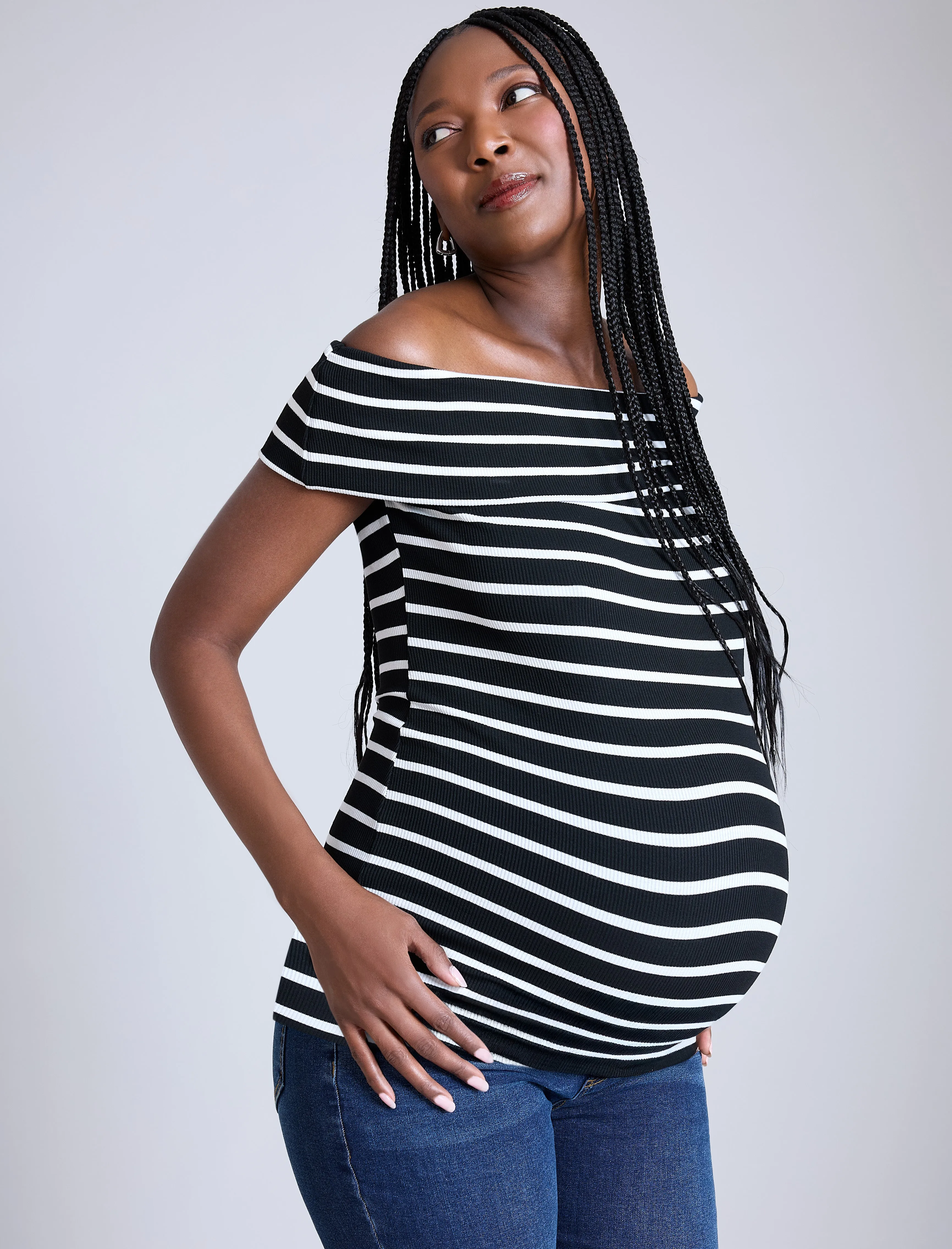 Off The Shoulder Top sold by Motherhood Maternity product image thumbnail 4