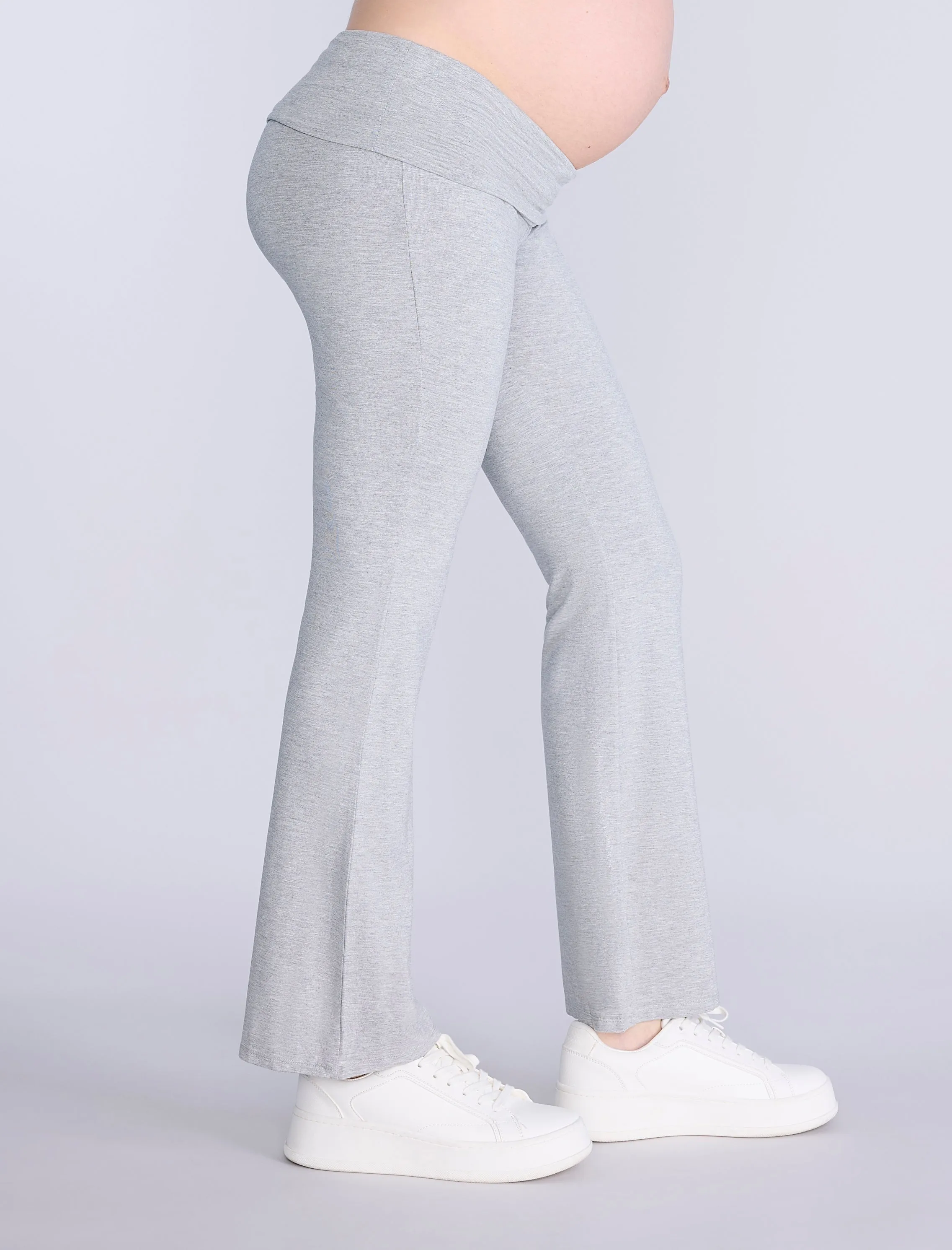 Roll Over Waist Flare Legging sold by Motherhood Maternity product image thumbnail 3