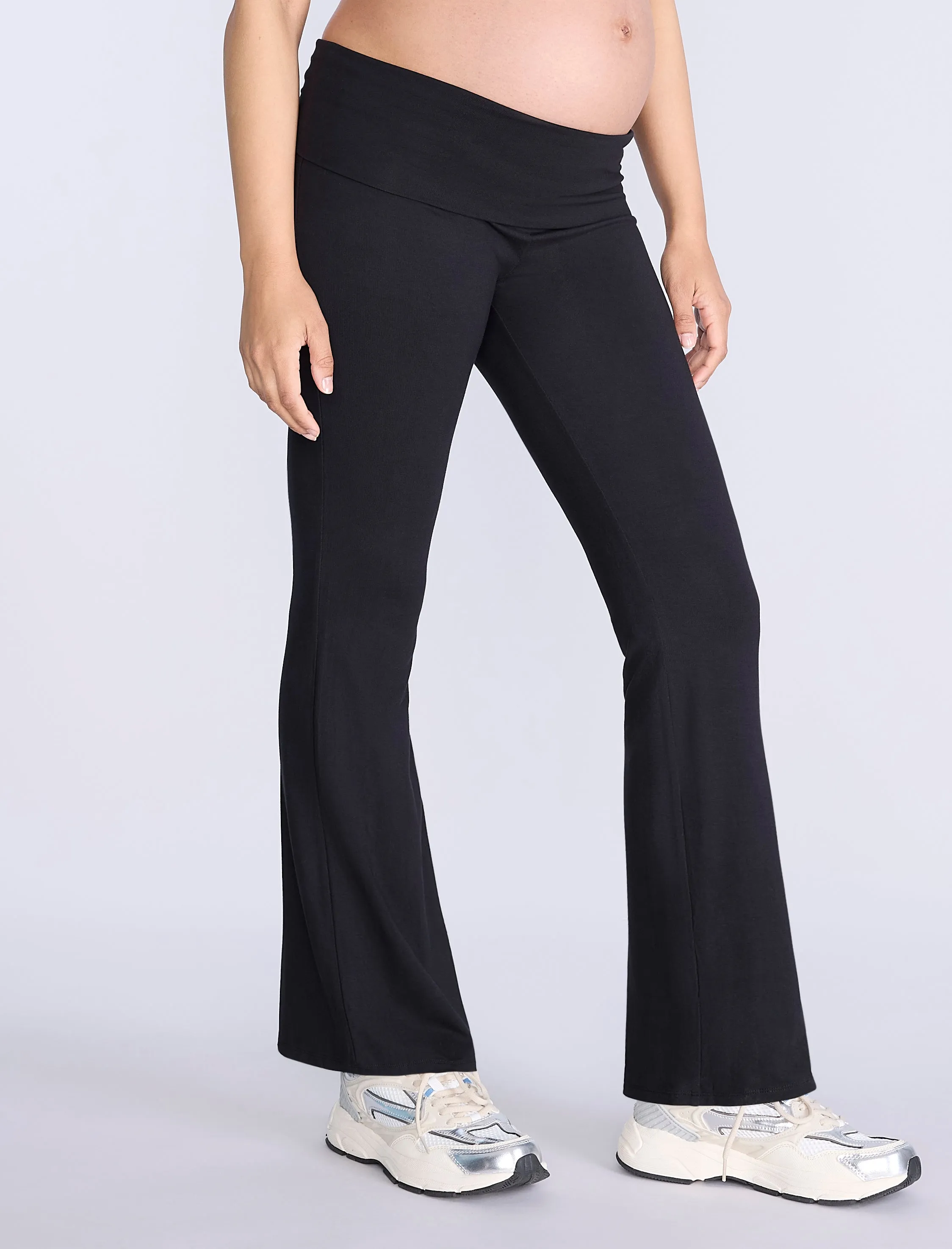 Roll Over Waist Flare Legging sold by Motherhood Maternity product image thumbnail 3