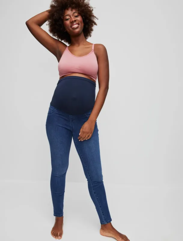 Basic Secret Fit Belly Maternity Skinny Jeans- Medium Wash sold by Motherhood Maternity