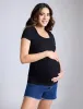 Square Neck Short Sleeve Top sold by Motherhood Maternity