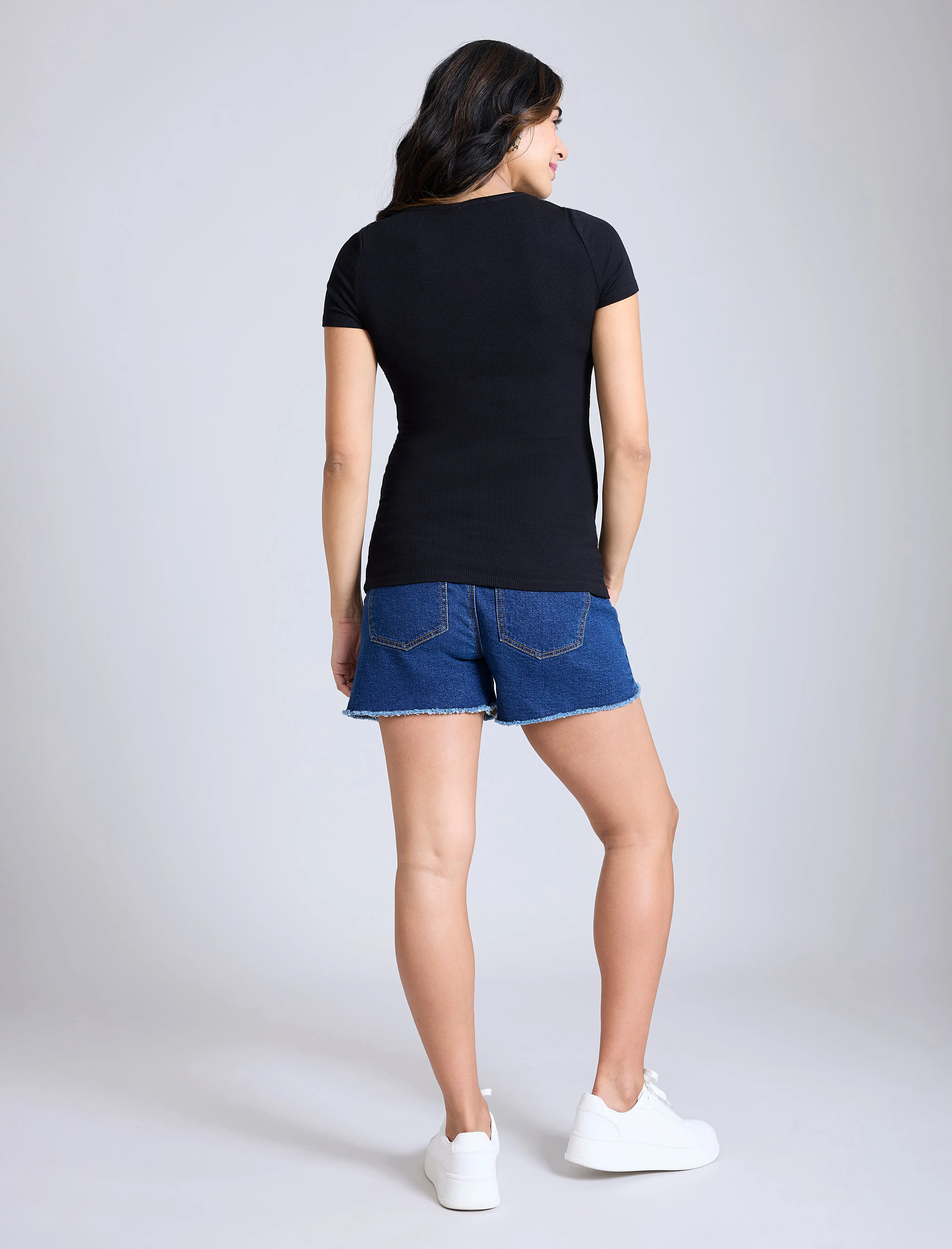 Square Neck Short Sleeve Top sold by Motherhood Maternity product image thumbnail 2