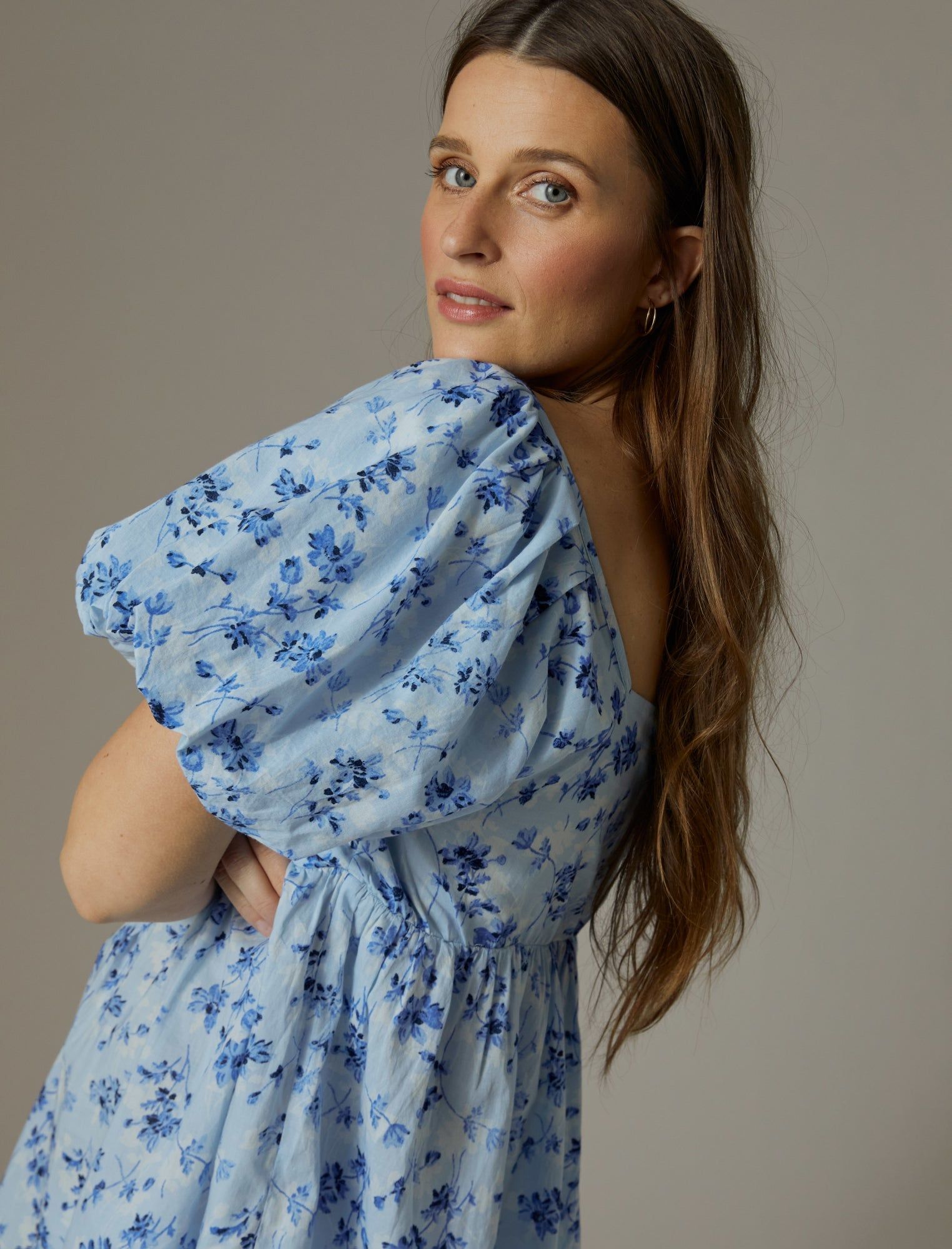 Puff Sleeve Babydoll Maternity Top sold by Motherhood Maternity product image thumbnail 3