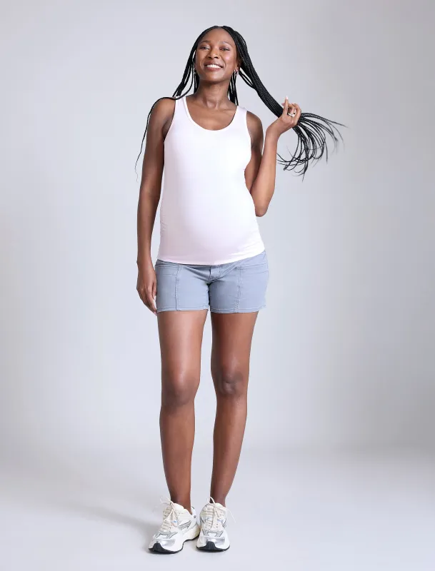 Side Ruched Maternity Tank Top sold by Motherhood Maternity