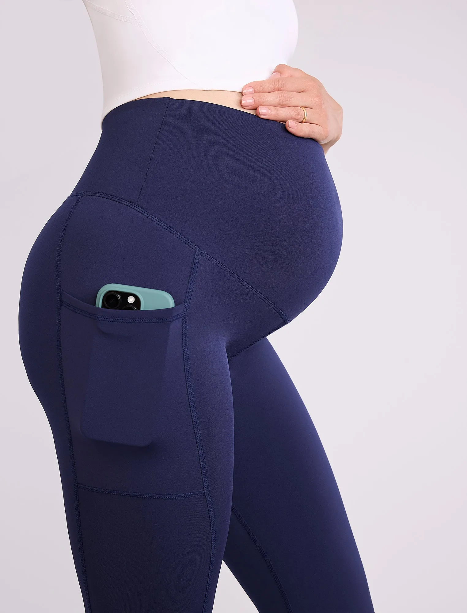 Maternity Seamed Active Pockets Legging sold by Motherhood Maternity product image thumbnail 4