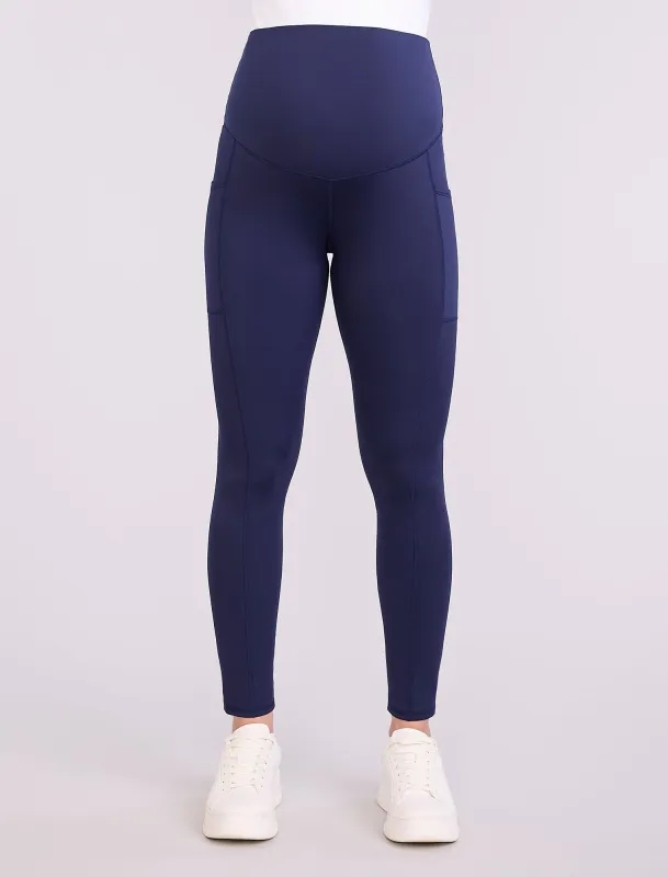 Maternity Seamed Active Pockets Legging sold by Motherhood Maternity