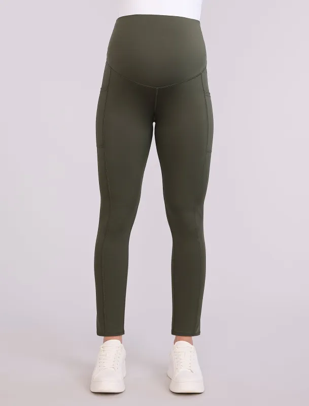 Maternity Seamed Active Pockets Legging sold by Motherhood Maternity