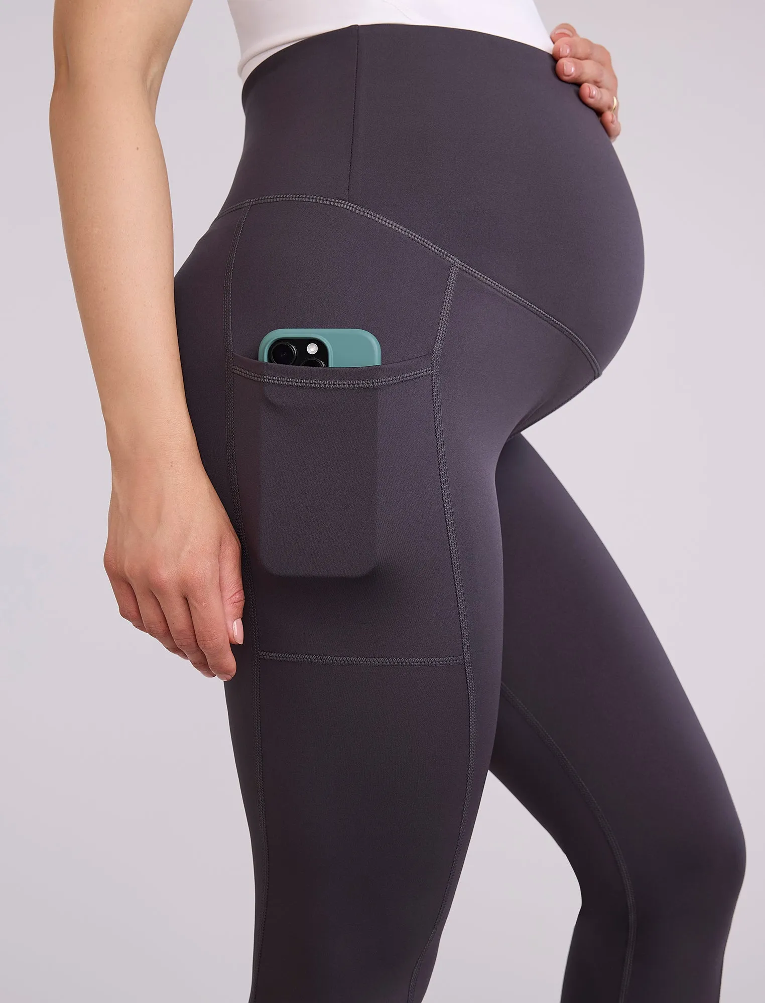 Maternity Seamed Active Pockets Legging sold by Motherhood Maternity product image thumbnail 4