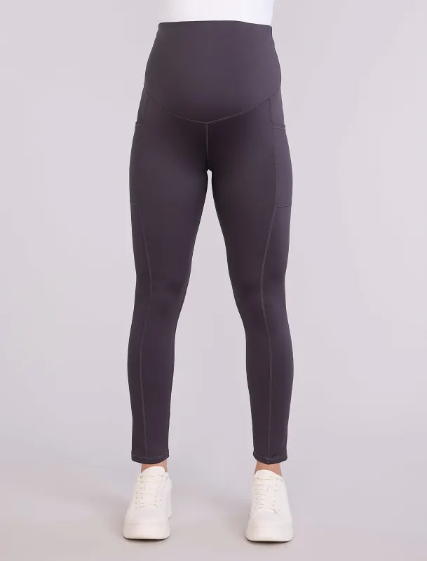 Maternity Seamed Active Pockets Legging sold by Motherhood Maternity