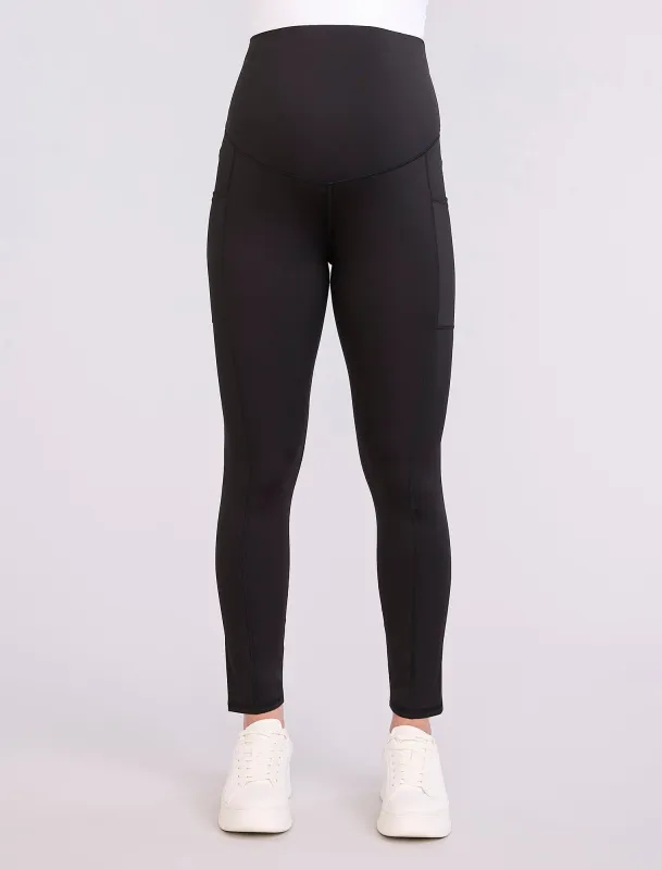 Maternity Seamed Active Pockets Legging sold by Motherhood Maternity