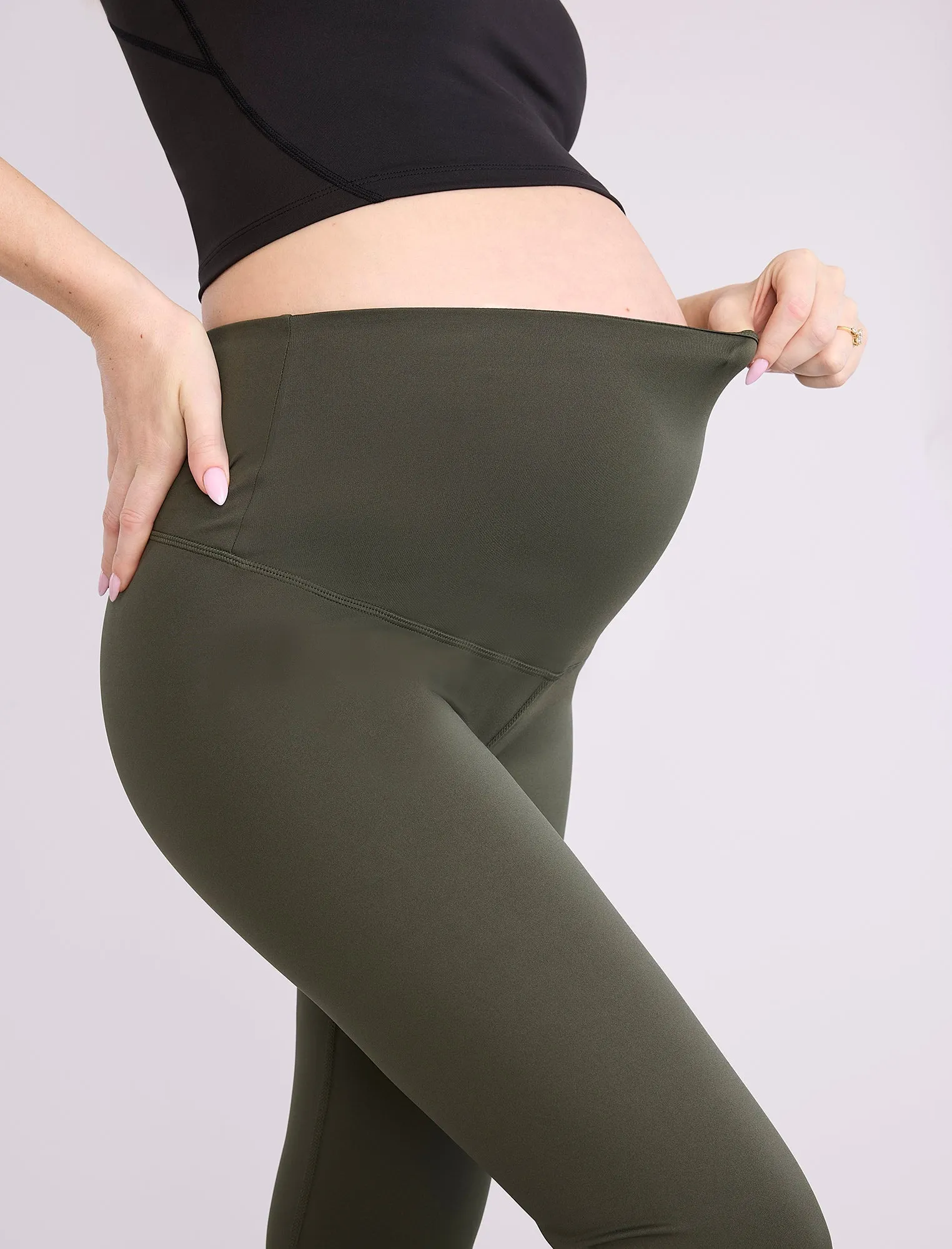 Maternity Seamed Active Legging sold by Motherhood Maternity product image thumbnail 4
