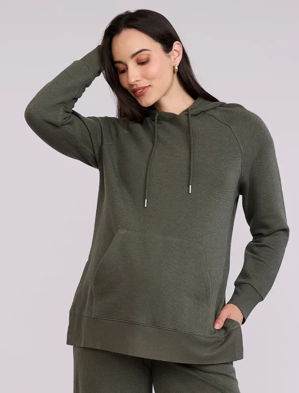 Maternity Tunic Hoodie with Side Slits sold by Motherhood Maternity