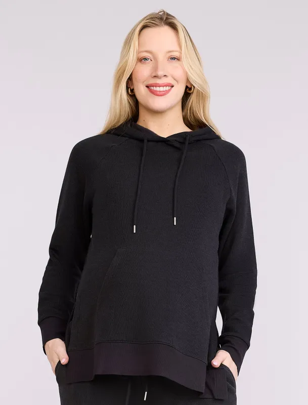 Maternity Tunic Hoodie with Side Slits sold by Motherhood Maternity