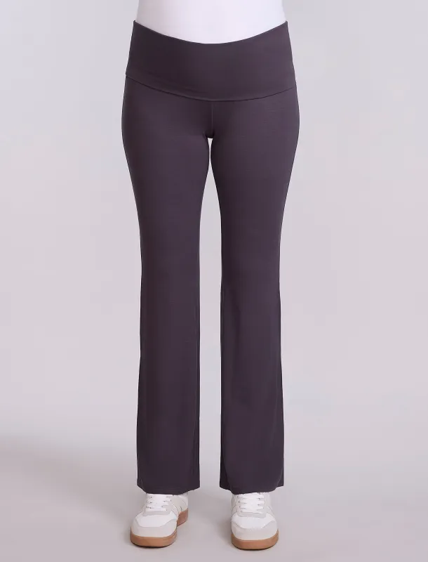 Roll Over Waist Flare Legging sold by Motherhood Maternity
