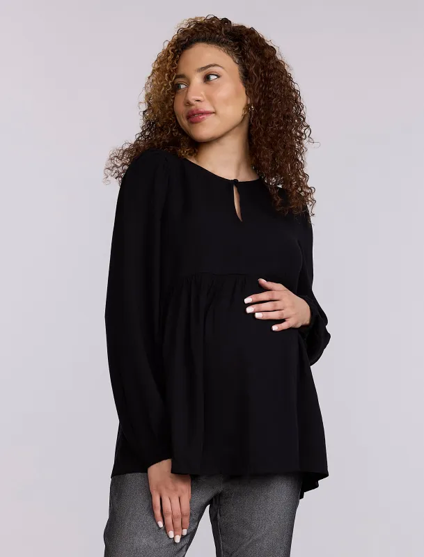 Long Sleeve Keyhole Blouse made by Motherhood