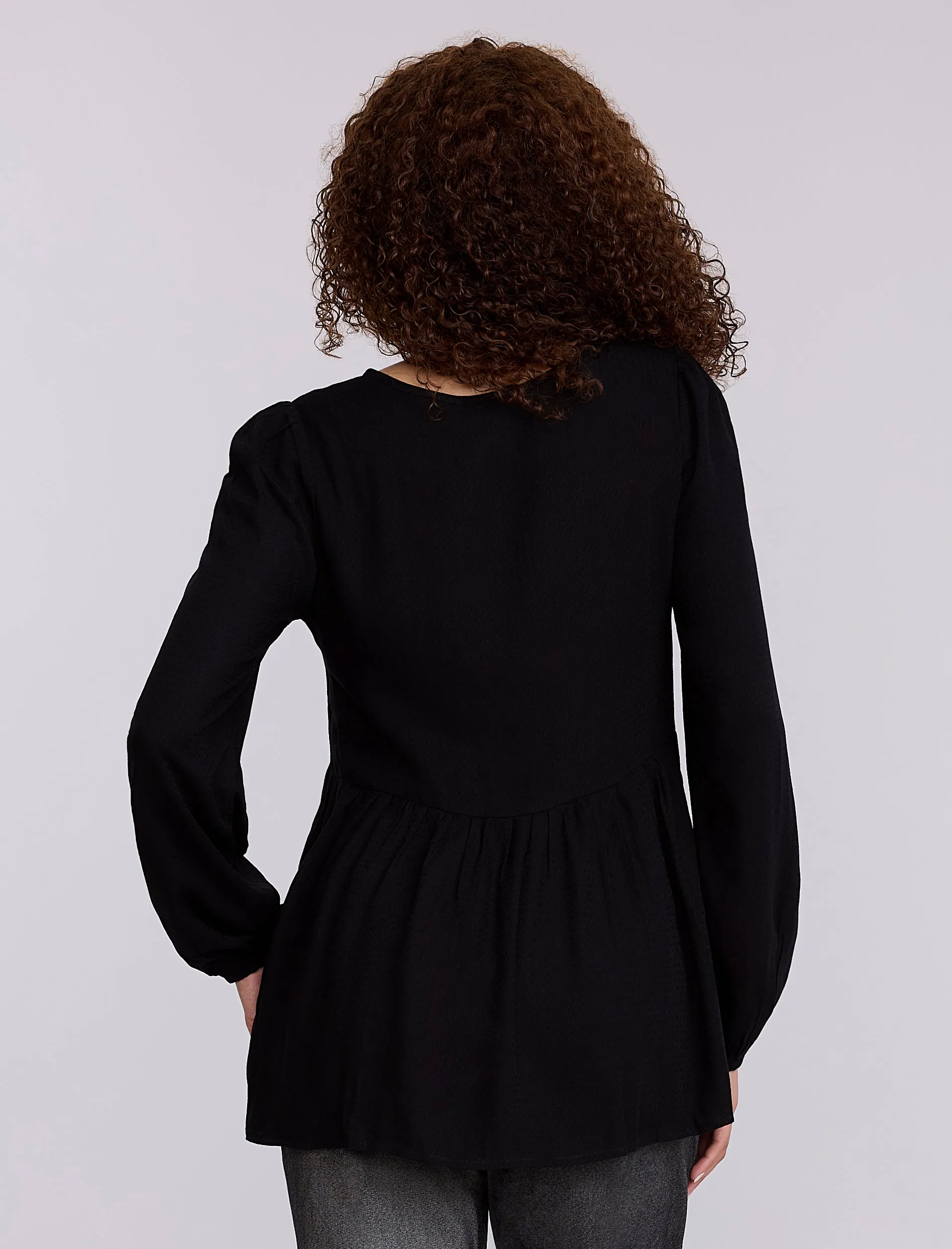 Long Sleeve Keyhole Blouse sold by Motherhood Maternity product image thumbnail 2