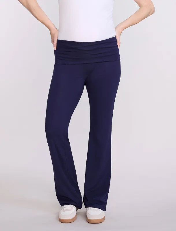 Roll Over Waist Flare Legging sold by Motherhood Maternity