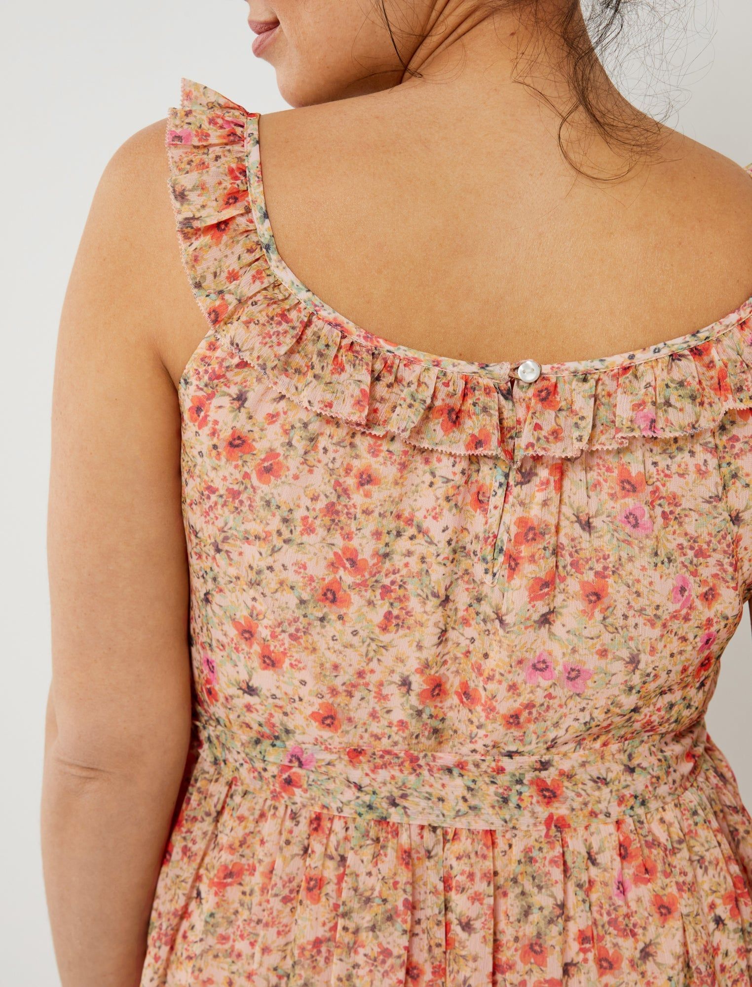 Off Shoulder Ruffle Neck Maxi Maternity Dress sold by Motherhood Maternity product image thumbnail 4