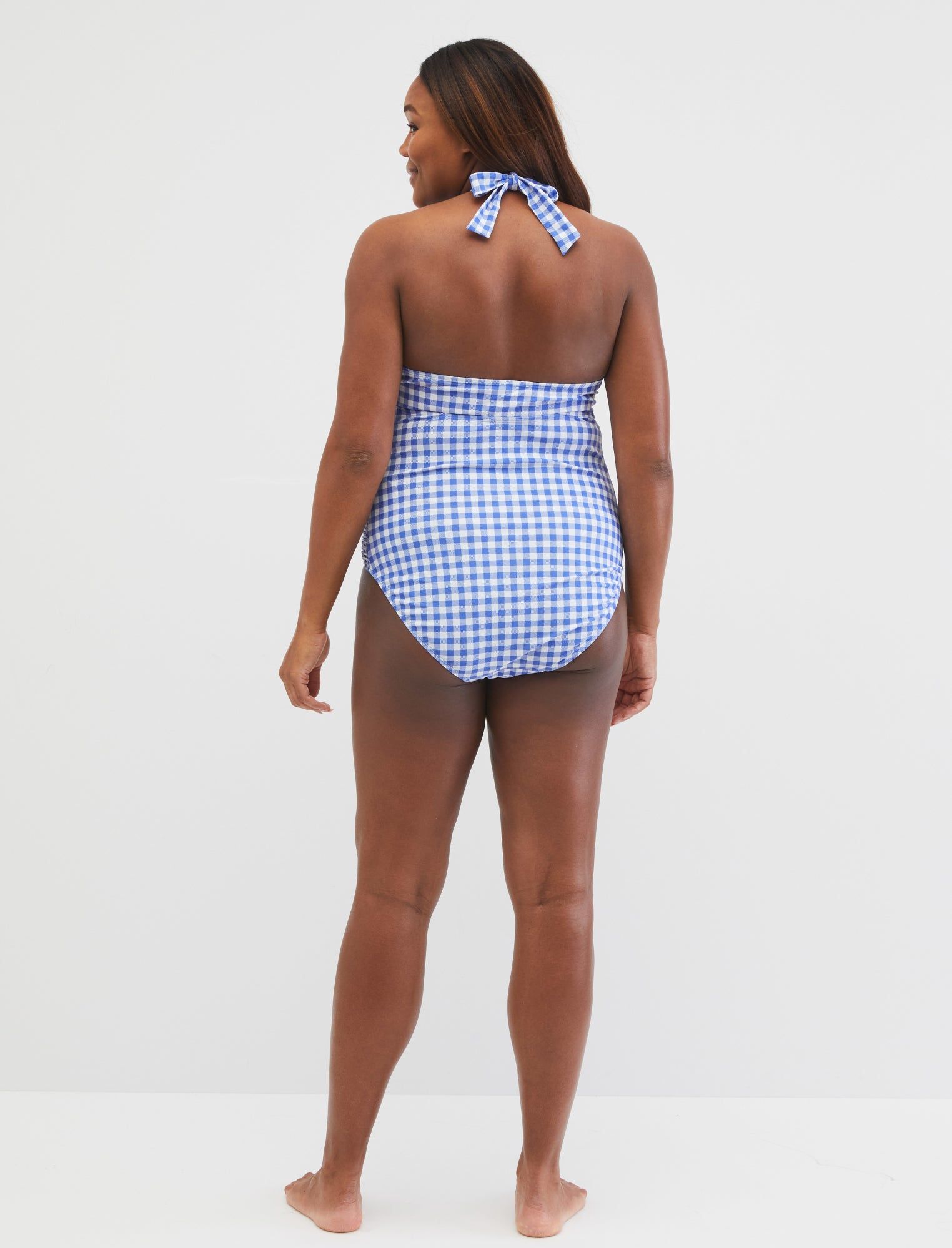 Beach Bump™ Plus Size Smocked Waist Maternity One Piece Swimsuit Upf 50+ sold by Motherhood Maternity product image thumbnail 5