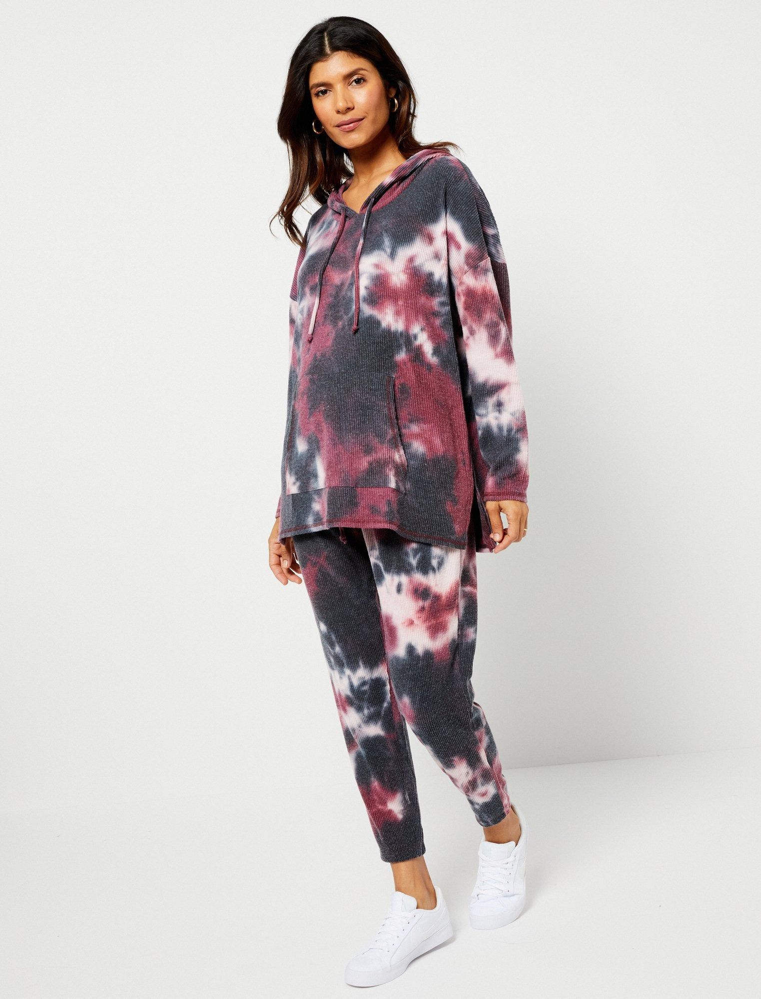 Chaser Tie Dye Hoodie Sweatshirt sold by Motherhood Maternity