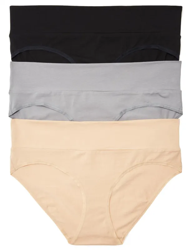 Plus Size Maternity Fold Over Panties (3 Pack) sold by Motherhood Maternity