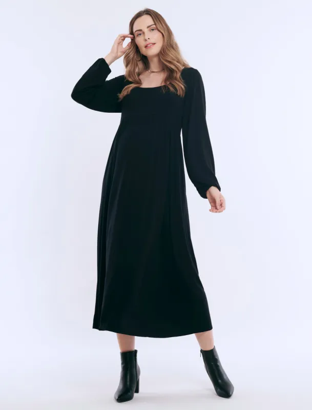 Long Sleeve Empire Waist Maxi Dress sold by Motherhood Maternity