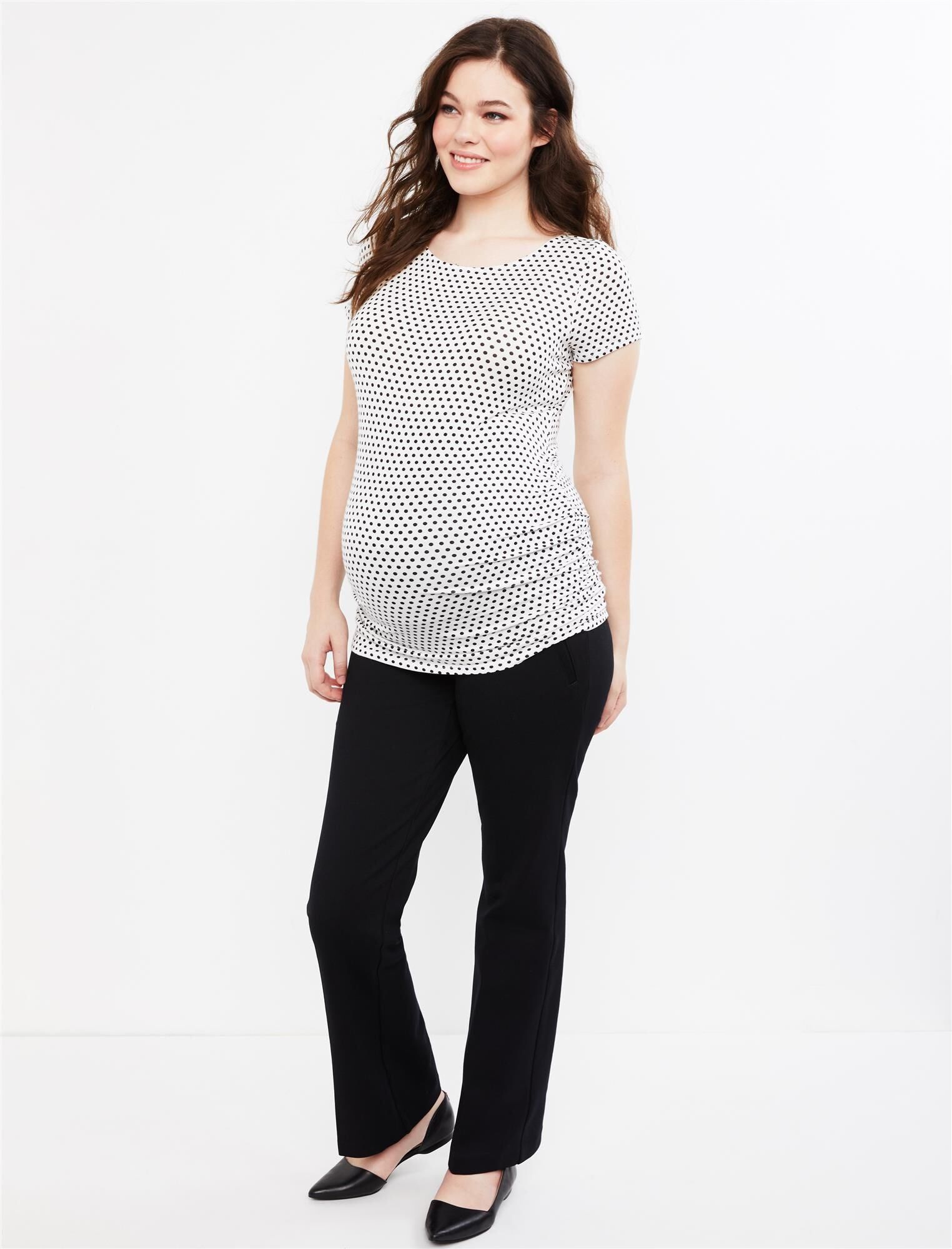 The Cady Secret Fit Belly Ponte Bootcut Maternity Pants sold by Motherhood Maternity product image thumbnail 3
