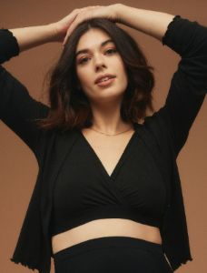 Ribbed Knit Maternity and Nursing Bralette sold by Motherhood Maternity