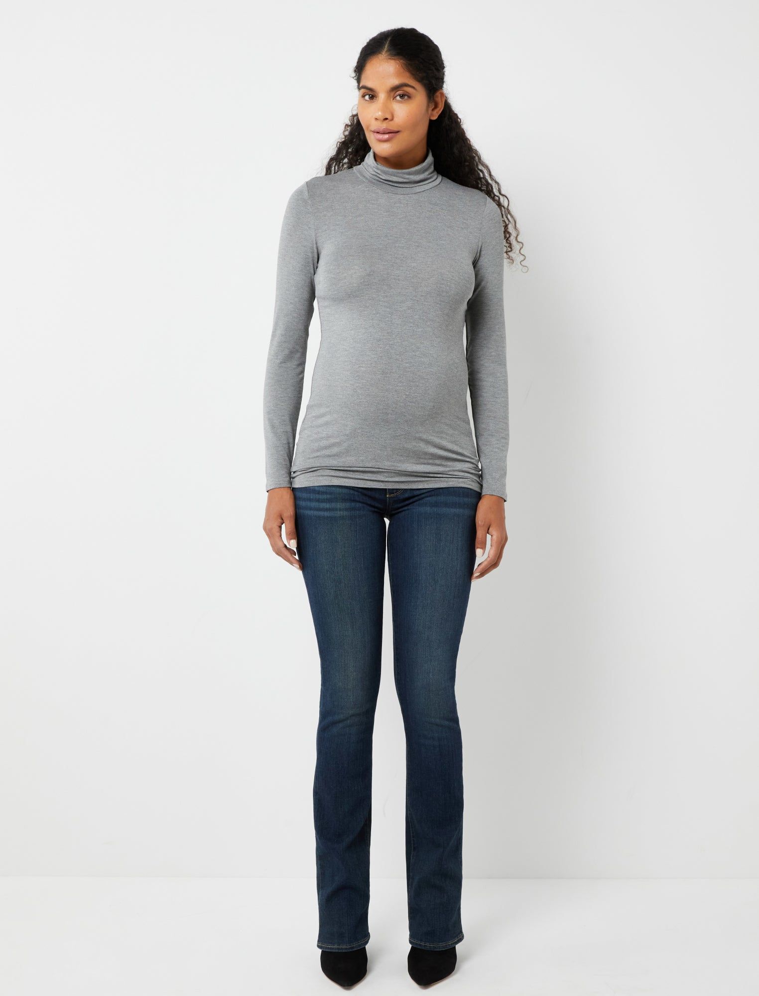 Long Sleeve Turtleneck Maternity Top sold by Motherhood Maternity product image thumbnail 5
