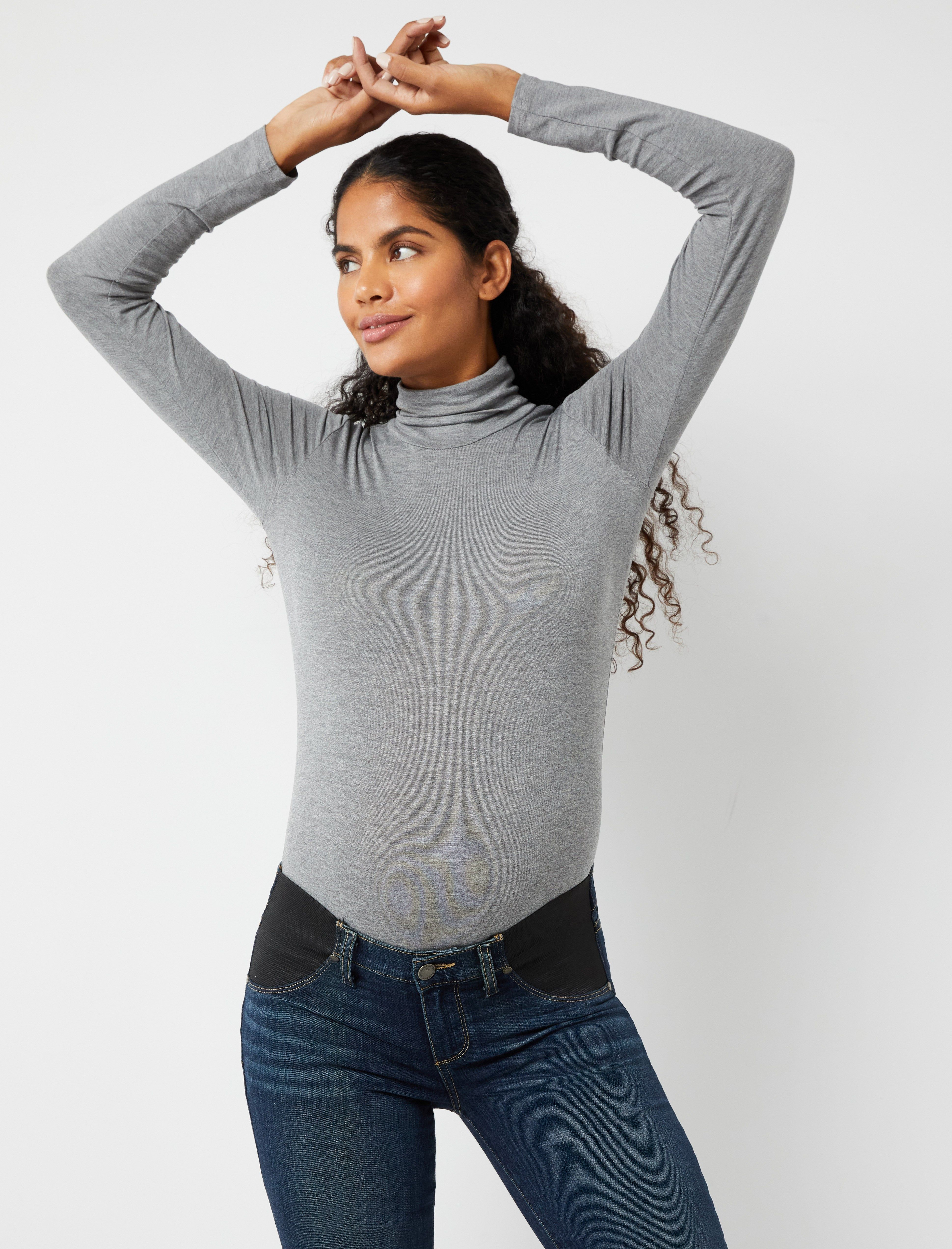 Long Sleeve Turtleneck Maternity Top sold by Motherhood Maternity product image thumbnail 4