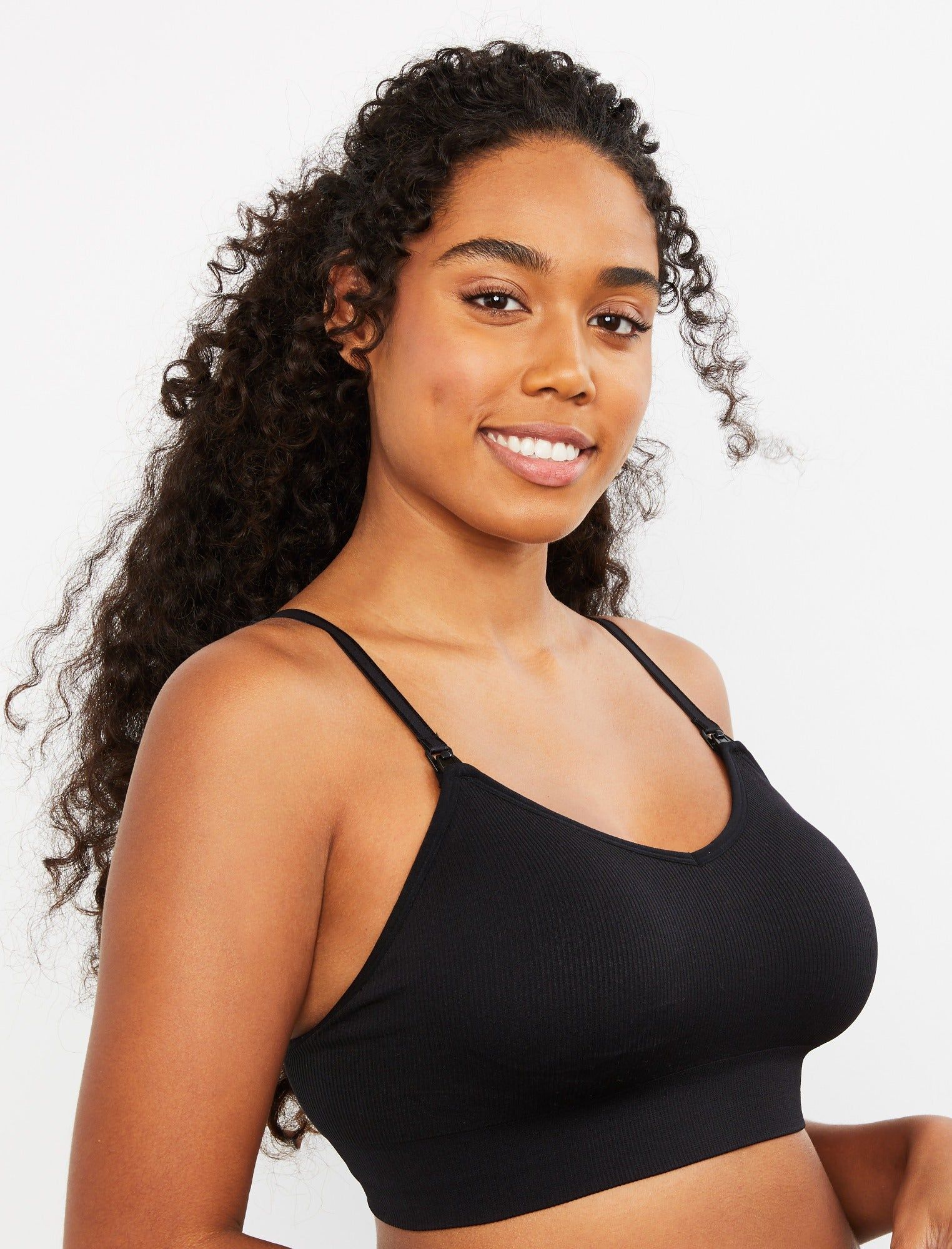 Seamless Rib Knit Maternity And Nursing Bra sold by Motherhood Maternity product image thumbnail 4