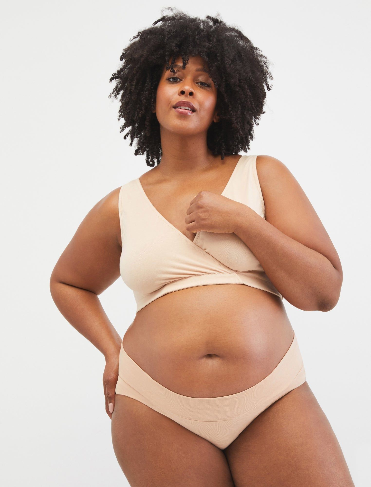 Plus Size Wrap Maternity and Nursing Sleep Bra sold by Motherhood Maternity product image thumbnail 5