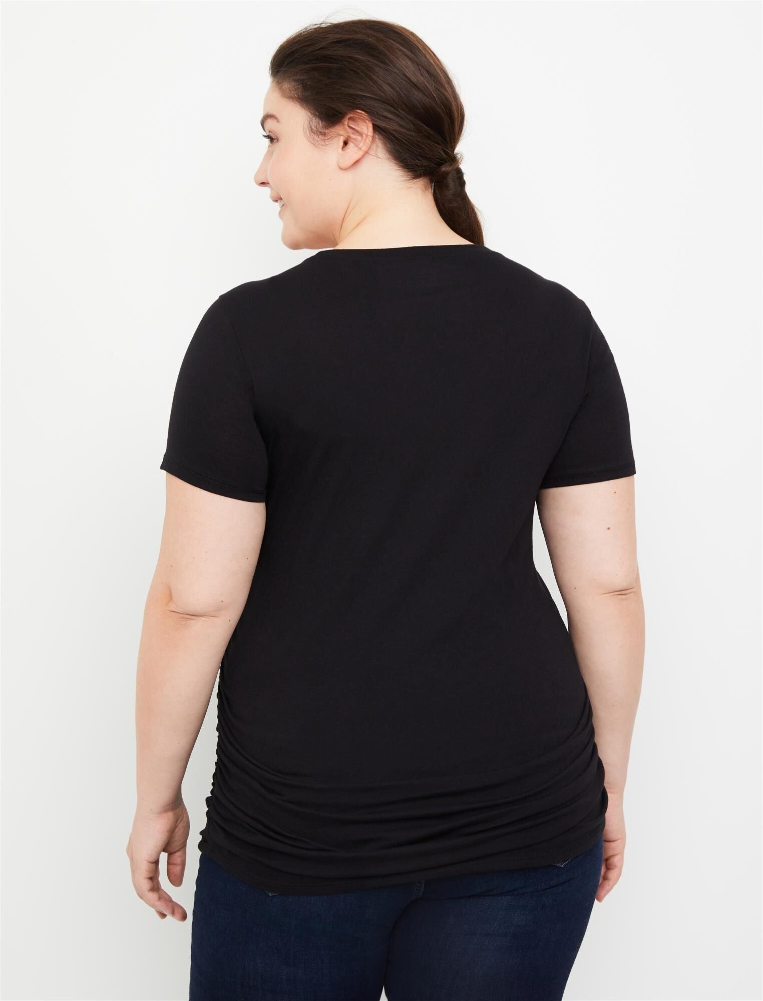 Plus Size Due In Maternity Graphic Tee sold by Motherhood Maternity product image thumbnail 3