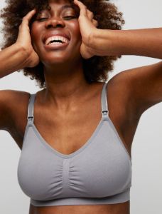 Seamless Clip Down Maternity And Nursing Bra sold by Motherhood Maternity