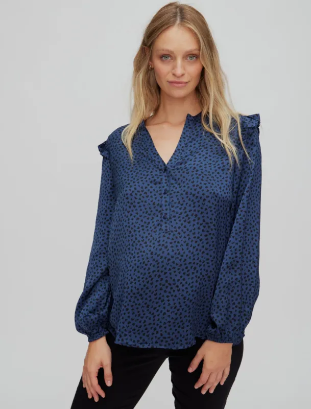 Volume Sleeve Blouse sold by Motherhood Maternity